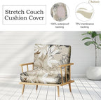 CALBODE 12Pcs Outdoor Stretch Cushion Covers, Waterproof Outdoor Chair Floral - Image 4