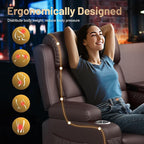 3-Seater Reclining Sofa Couch, RV Wall Hugger Loveseat - Image 7