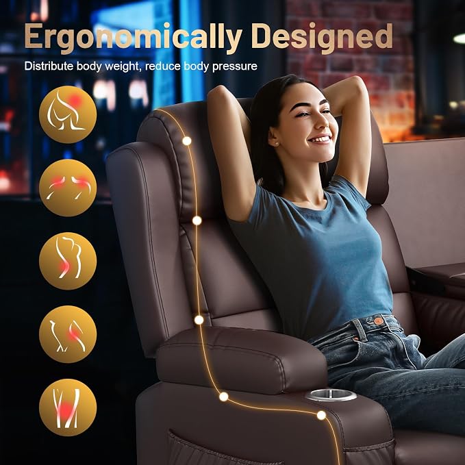 3-Seater Reclining Sofa Couch, RV Wall Hugger Loveseat - Image 7