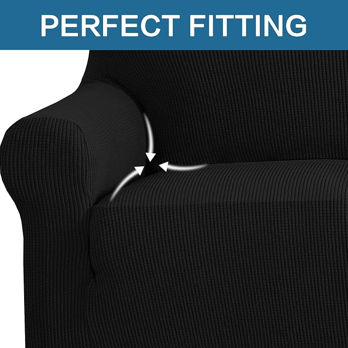 H.VERSAILTEX Stretch Chair Cover 1 Piece Armchair Cover Slip Covers - Image 5