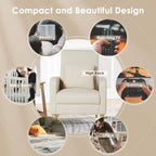 COLAMY Mid-Century Modern Upholstered Accent Chair - Image 7
