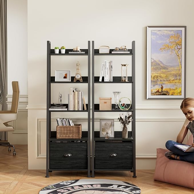 Furologee Ladder Shelf, Ladder Bookshelf - Image 5