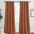 NICETOWN Halloween Burnt Orange Blackout Curtains by NICETOWN