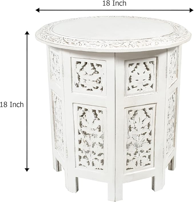 COTTON CRAFT Solid Wood Accent End Table - Image 3