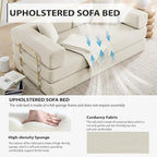 4-in-1 Folding Convertible Sofa Bed, 78 Inch Boneless Couch - Image 5