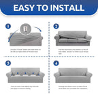 Stretch Couch Covers for Sofa, 3 Cushion Couch Slipcover, Elastic Bottom for - Image 7