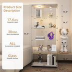 Beauty4U Glass Display Cabinet - Image 3