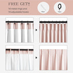 Pinch Pleated Linen Curtains 100% Blackout 108 Inches Long - Image 6