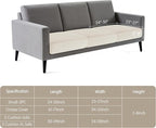 Hokway Velvet Couch Cushion Covers Water Resistant Seat Covers Stretch Sofa - Image 2