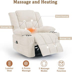 Korser 360° Swivel Rocker Recliner - Image 4