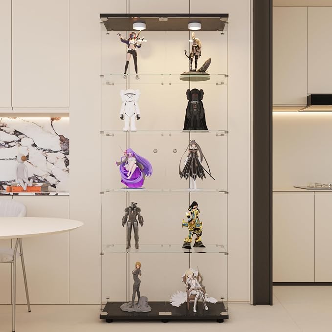 LFT HUIMEI2Y Glass Display Cabinet 5-Shelf - Image 9