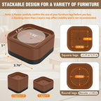 8 Pack Furniture Risers Adjustable Bed Risers Heavy Duty Lifts Height 1 or 2 - Image 2