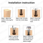 Heavy Duty Furniture Leveling Feet Adjustable Furniture Leg Levelers - Image 7