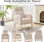 GAOMON Rocking Chair Glider for Nursery, Comfy Rocker Nursery - Image 7