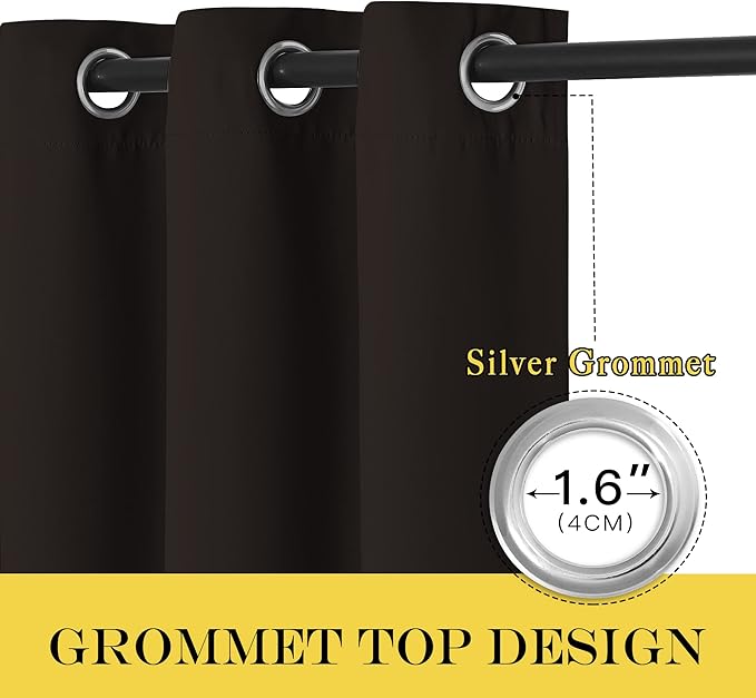 NICETOWN 66 Inch Long Blackout Curtains - Image 6