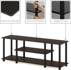 Furinno Turn-N-Tube No Tools 3D 3-Tier Entertainment TV Stand up to 50 inch TV - Image 6