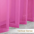 Chyhomenyc Sheer Curtains 108 Inch Length 2 Panels Set, Extra Long Light - Image 8