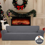 Easy-Going Stretch 4 Seater Oversized Sofa Couch Cover Gray | 1-Piece Extra - Image 2