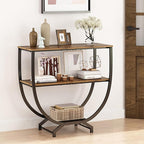 GILLAS 3 Tier Console Tables, Sofa Table Behind Couch, Industrial Entryway - Image 8