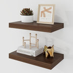 Acovy 16 Inch Floating Shelves, 9.3" Deep Floating Shelf Wall Mounted, Rustic by Acovy
