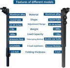 Benbuoo Foldable Aluminum Alloy Table Legs, 22-34" Adjustable Height, DIY - Image 4