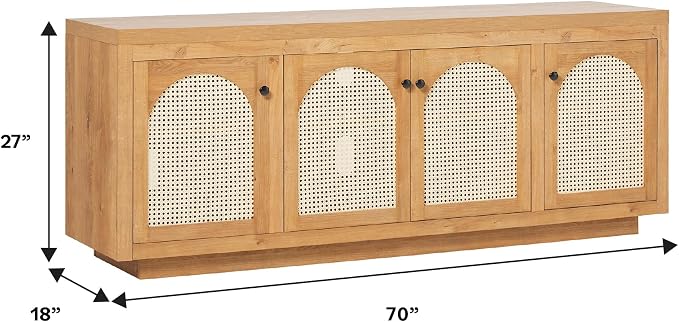 Walker Edison Sasha 4-Door Sideboard Buffet - Image 3