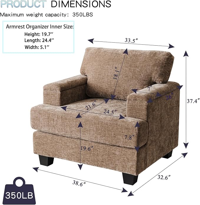 Rexulqo Oversized Accent Chair - Image 6