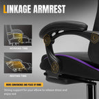 GTPLAYER Gaming Chair with Pocket Spring Cushion, Leather Office Chair with - Image 6