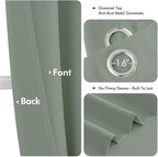 MIULEE Blackout Curtains for Bedroom 2 Panels 40 x 84 Inch Long Light Green | - Image 4