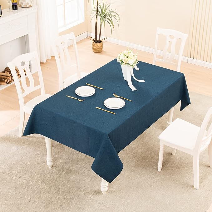 BALCONY & FALCON Rectangle Tablecloth Washable Wrinkle Resistant and Water - Image 5
