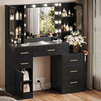 TOKSOM Makeup Vanity Desk with Mirror and Lights, Dressing Table Vanity Set - Image 5