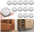 shouwuhho 12 Pack Furniture Risers Adjustable Bed Risers Heavy Duty Lifts - Image 8