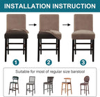 Turquoize Bar Stool Covers 2 Pack Bar Stool Covers - Image 5