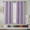 MIULEE Blackout Curtains for Bedroom 2 Panels 40 x 54 Inch Long Lilac | Thermal by MIULEE