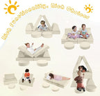 MeMoreCool Kids Play Couch, 8-Piece Modular Foam Sofa - Image 5