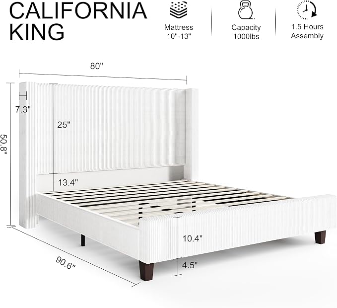HOWE California King Size Bed Frame - Image 2