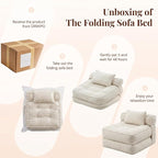 Folding Sofa Bed, Convertible Sleeper Chair - Image 7