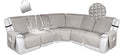 HDCAXKJ 100% Waterproof Reclining Sectional Couch Covers L Shape Recliner Sofa by HDCAXKJ