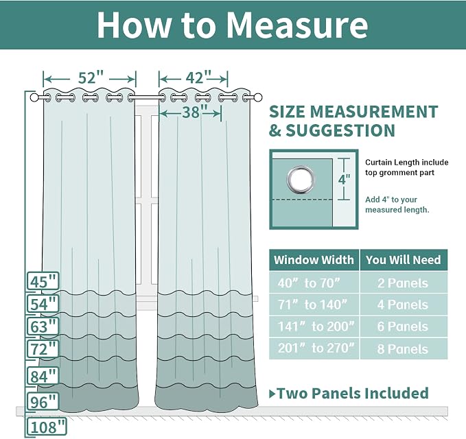 Yakamok Room Darkening Curtains 42x63 inch Length Dark Green-Living Room | 2 - Image 6