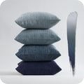 Topfinel Navy Blue Euro Shams Decorative Throw Pillow Covers 26x26 Inch Set of 4 by Topfinel