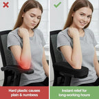Smiry Ergonomic Office Chair Armrest Pads, Memory Foam Arm Rest Covers - Image 5