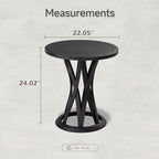 COZAYH Round Farmhouse End Table - Image 2