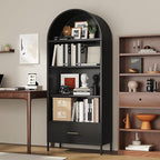 VEXPOR 73" Tall Arched Bookcase - Image 3
