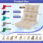 Rocking Chair Cushion, Waterproof and Fade-Resistant Adirondack Rocker Cushions - Image 2