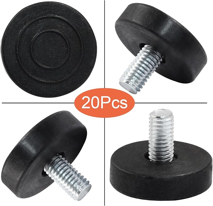 20Pcs 5/16" Thread Adjustable Furniture Levelers, M8 Stainless Steel Screw in - Image 3