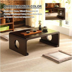 Japanese Floor Table, Japanese Coffee Table, Retro Japanese Wooden Table - Image 4