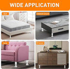 4 Pcs Adjustable Height Furniture Legs 4.72-7.48 inch, Metal Adjustable - Image 7