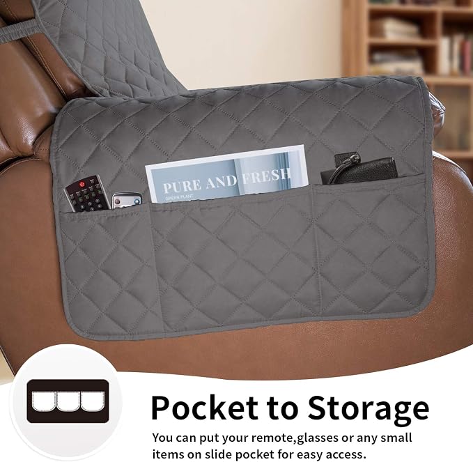 Easy-Going Reversible Couch Cover, Oversized Recliner, Water Resistant - Image 3