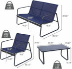 Kozyard Sofia 4-Piece Patio Conversation Set, Outdoor Furniture Set - Image 2