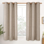 YoungsTex Dark Oatmeal Linen Curtains 54 Inch Length by YoungsTex
